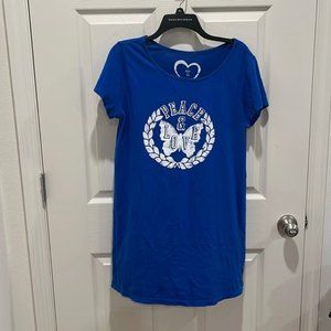 Old Navy Intimates Blue Peace & Live Butterfly Nightgown L